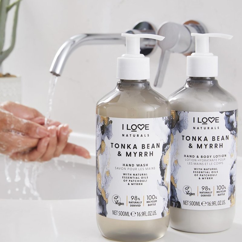 Tonka Bean & Myrrh Hand Wash - Hydrating Essential Oil Soap - Skin-Smoothing Formula | 16.9 oz
