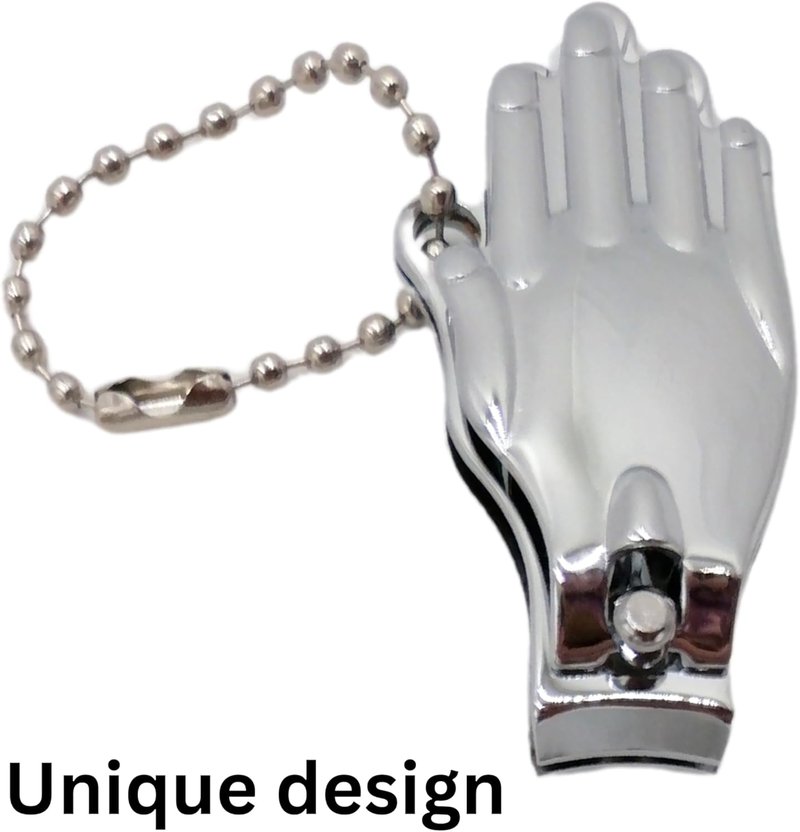 Mini Nail Clippers - Portable Finger Nail Clipper Keychain for Travel | Compact Design