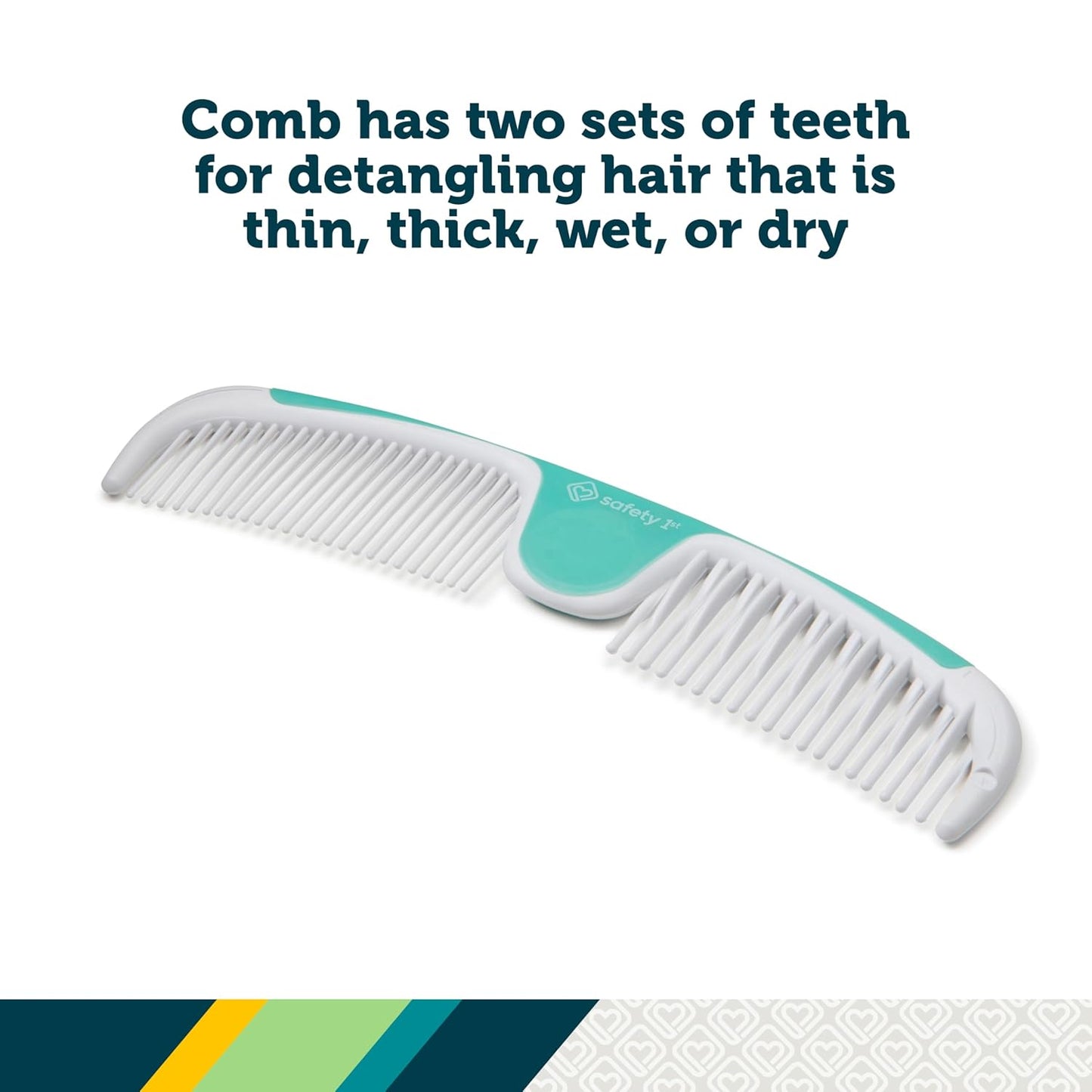 Easy Grip Brush and Comb Set - Ergonomic Design for Effortless Styling | Colors May Vary