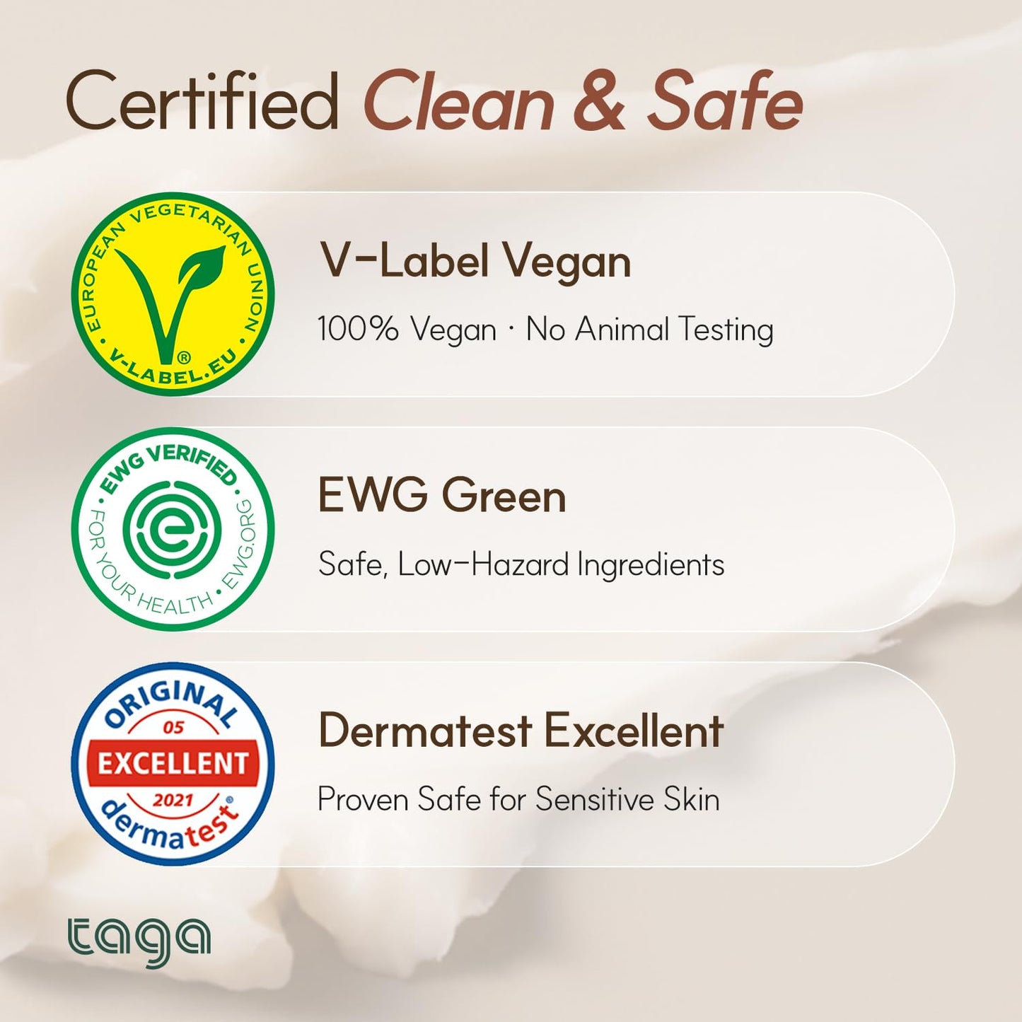 TAGA Vegan Ato Cream Balm 50 mL – Atopic & Sensitive Skin Repair Butter, Baby‑Safe, Fragrance‑Free, Paraben‑Free