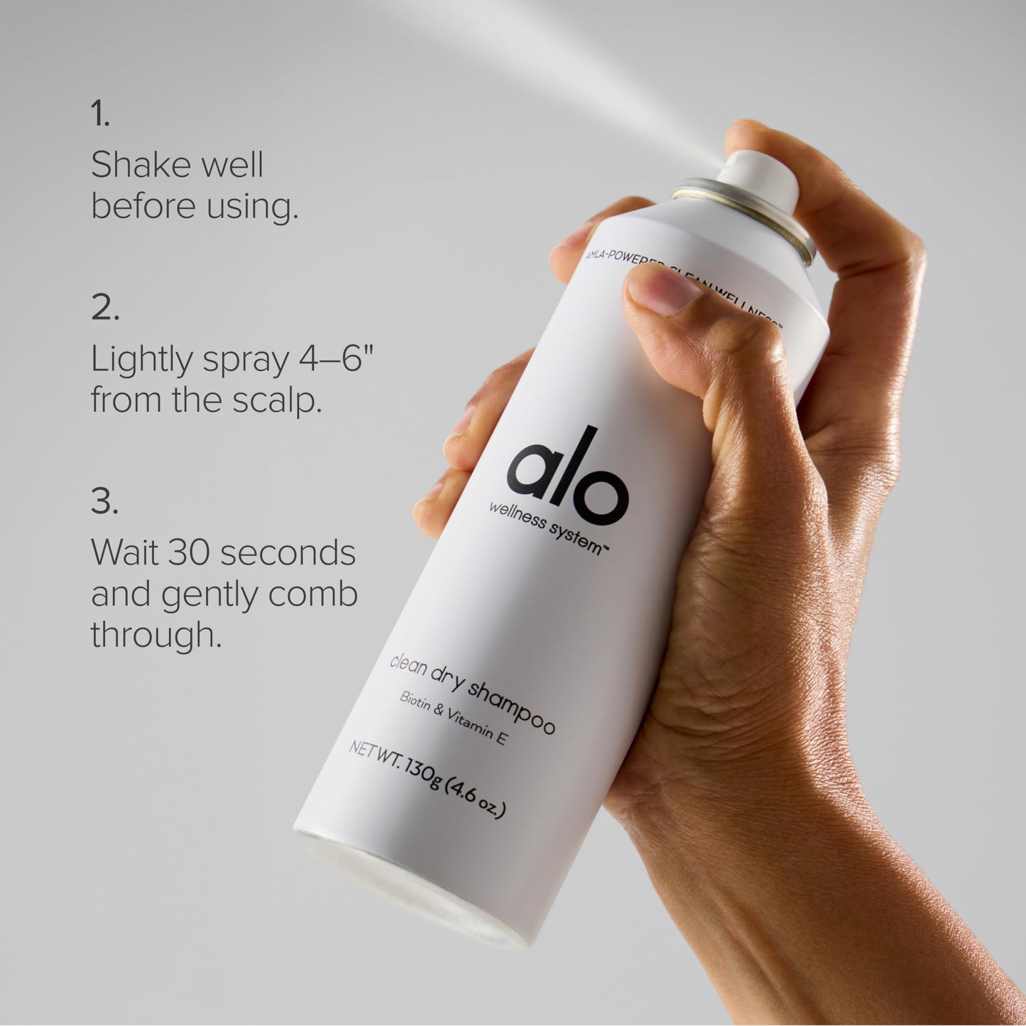 ALO Clean Dry Shampoo | Restores, Refreshes & Boosts Volume | Absorbs Oil & Sweat | 4.6 oz