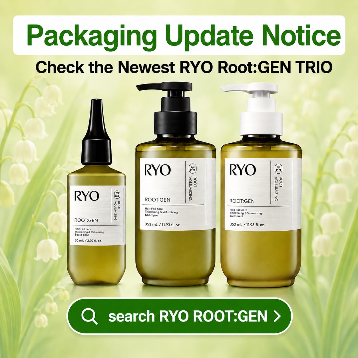 Ryo Root:Gen Hair Strength Shampoo For Women (Old Version)