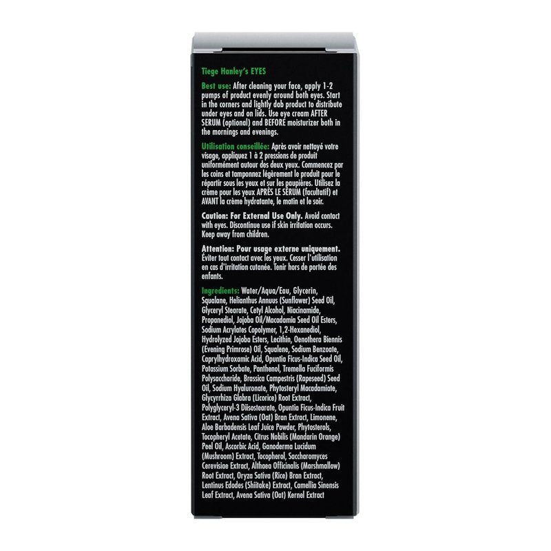 Tiege Hanley Eye Cream for Men - Hydrating Under Eye Treatment with Hyaluronic Acid & Vitamin B3 | 0.5 Oz
