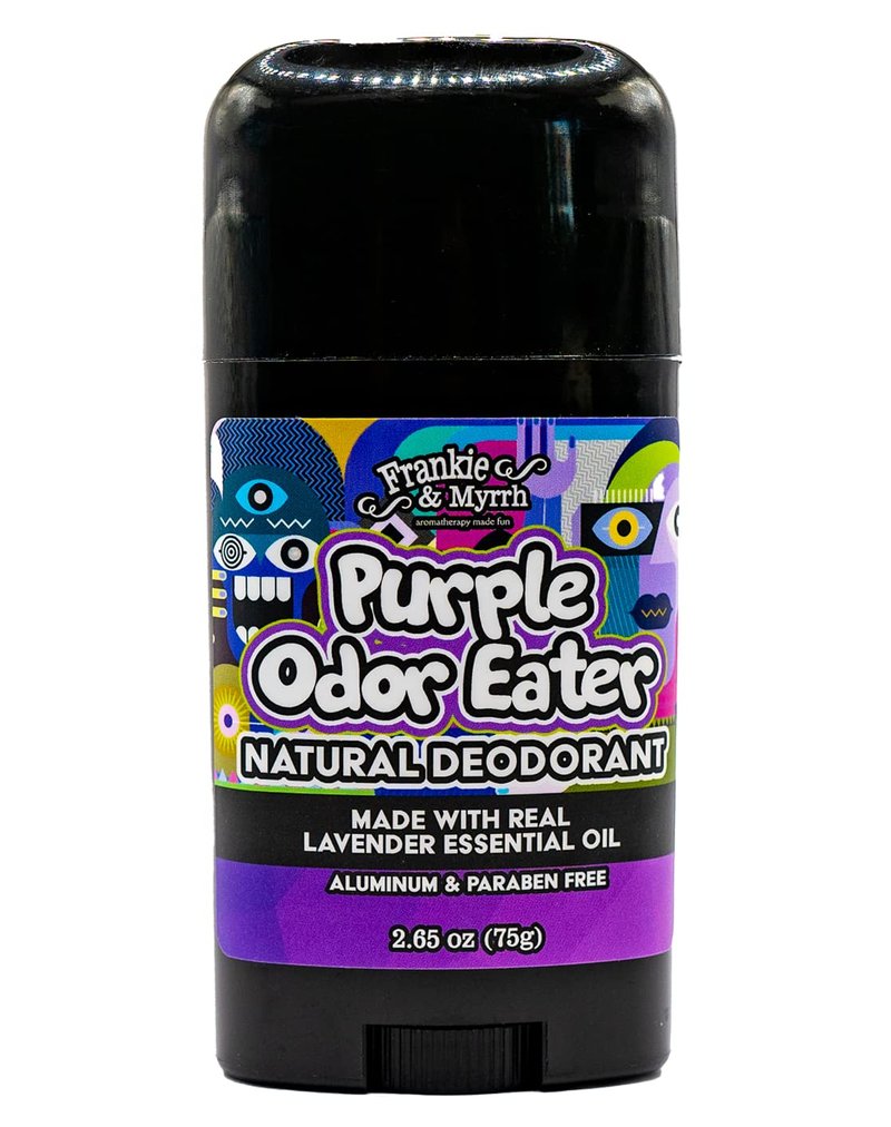 Frankie & Myrrh Purple Odor Eater Deodorant 2-Pack | Lavender Scent | Natural with Essential Oils | Aluminum-Free (256 oz each) | Paraben & Phthalate Free