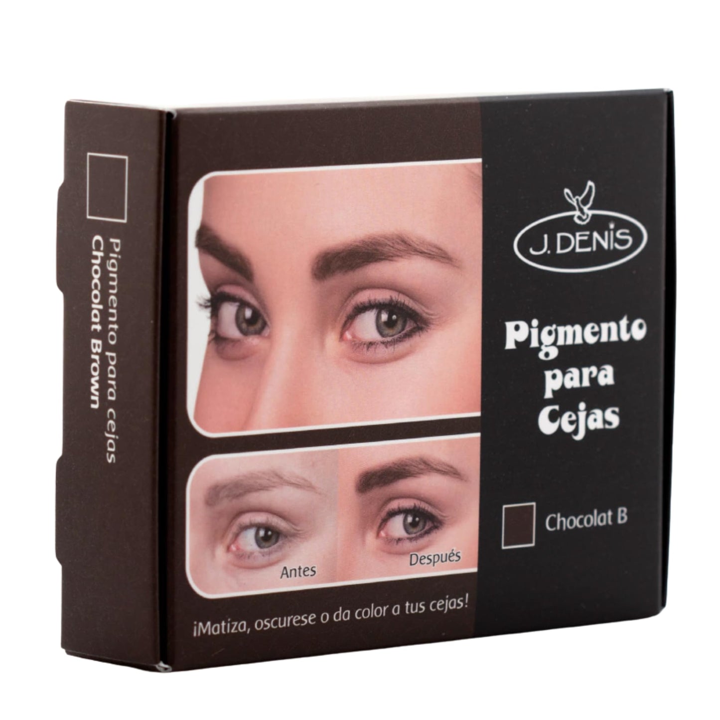J Denis Eyebrow Pigment - Long-Lasting Chocolate Tint for Natural, Defined Brows - Professional Quality Eyebrow Color