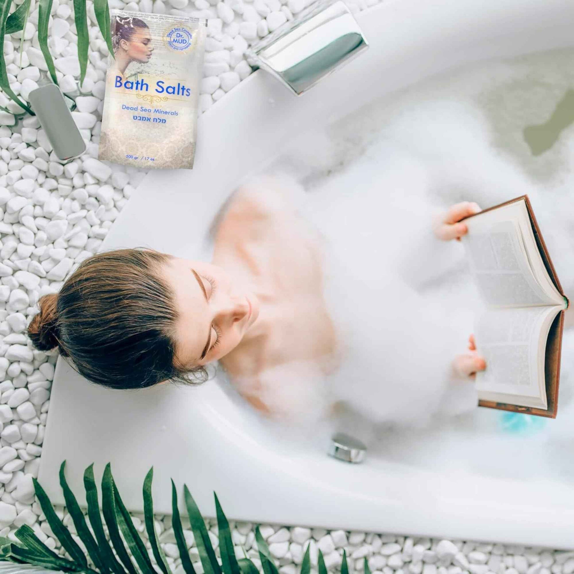 Natural Dead Sea Salt 100% Mineral-Rich Bath Soak, More Minerals Than Epsom Salt, Deep Relaxation, Detox, Exfoliates & Softens Skin, Helps Psoriasis, Eczema, Joint & Muscle Pain (42.3 oz, Vanilla)