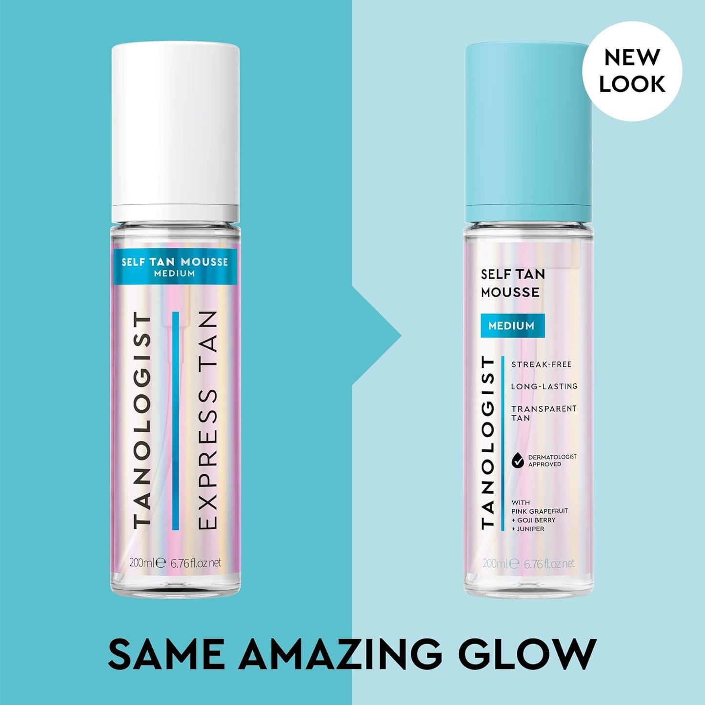 Tanologist Medium Self-Tanning Mousse - Streak-Free Natural Glow | Vegan, 6.76 fl. oz/200 ml