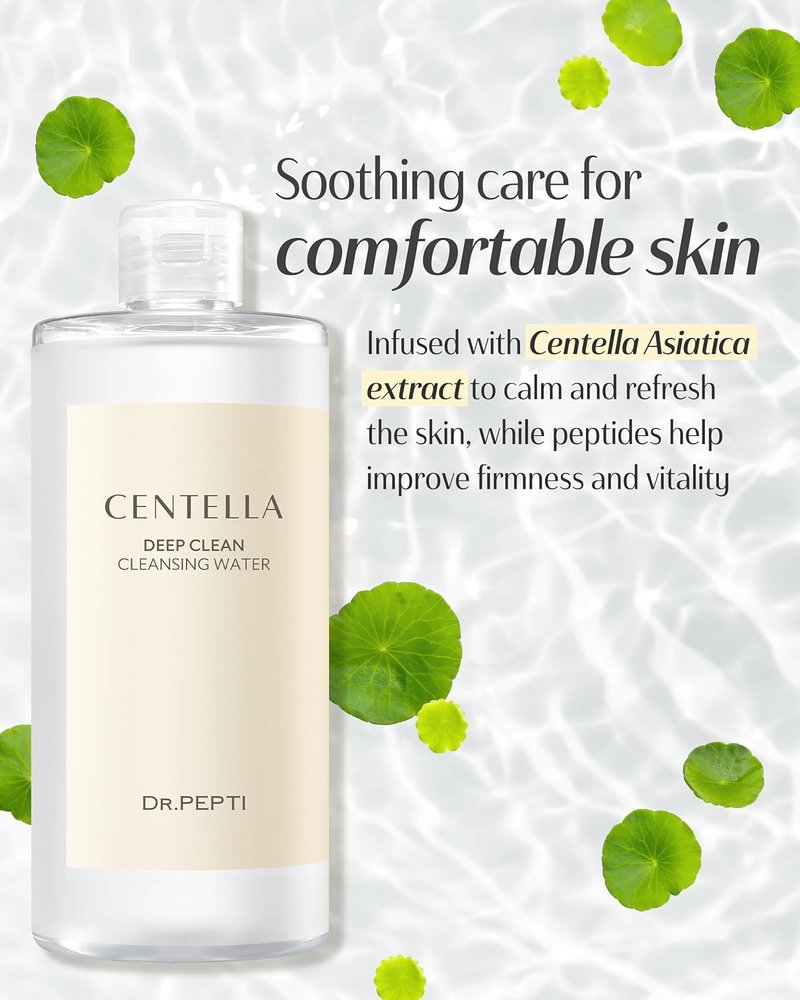 Centella Micellar Cleansing Water - Gentle Makeup Remover for Sensitive Skin | Low pH No-Rinse Formula, 13.5 fl oz