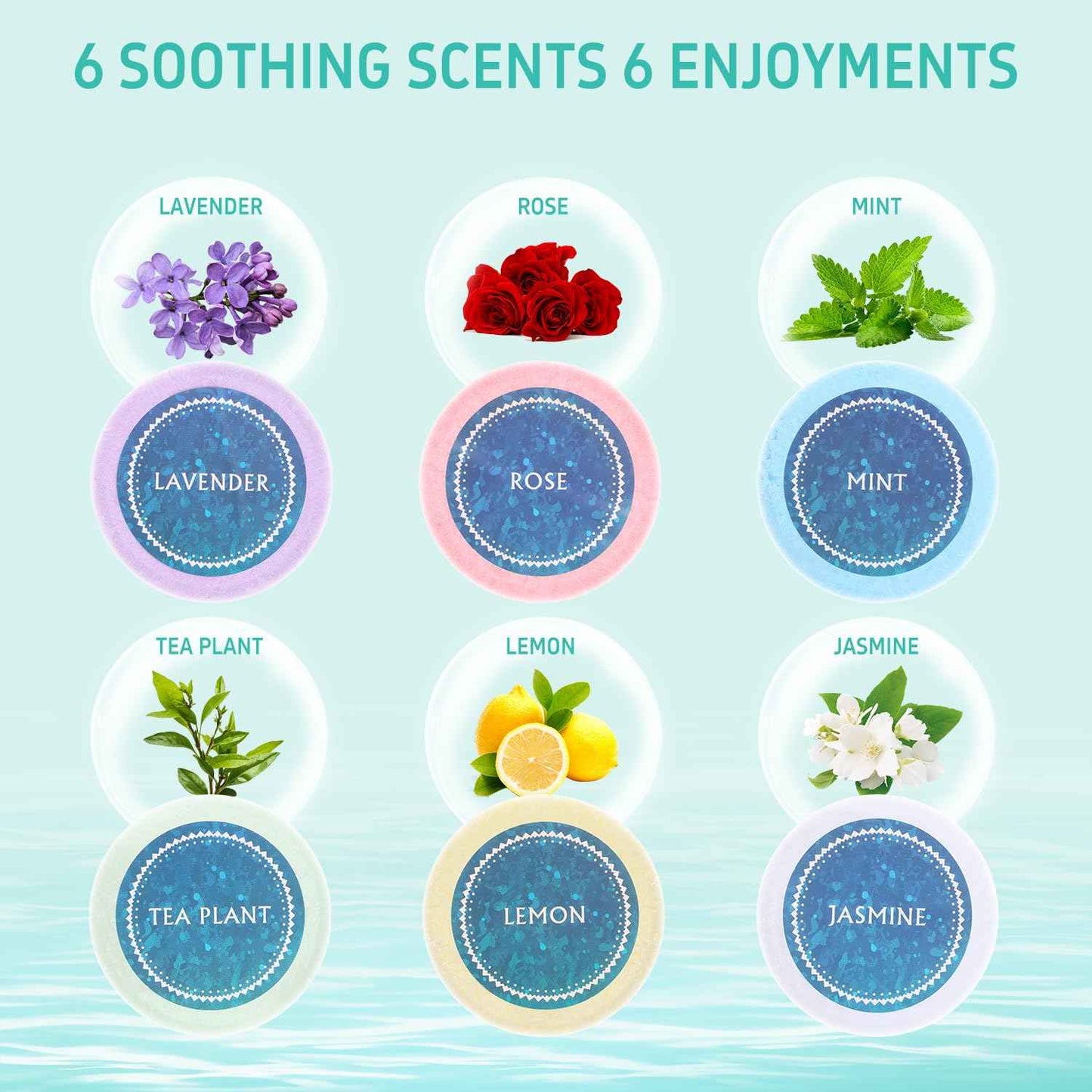 Shower Steamers Aromatherapy - 6Pack Shower Tablets Mothers Day Gifts, Bath Bombs for Women,Spa Gifts for Women Vapor Shower Accessories with Essential Oils Stress Relief