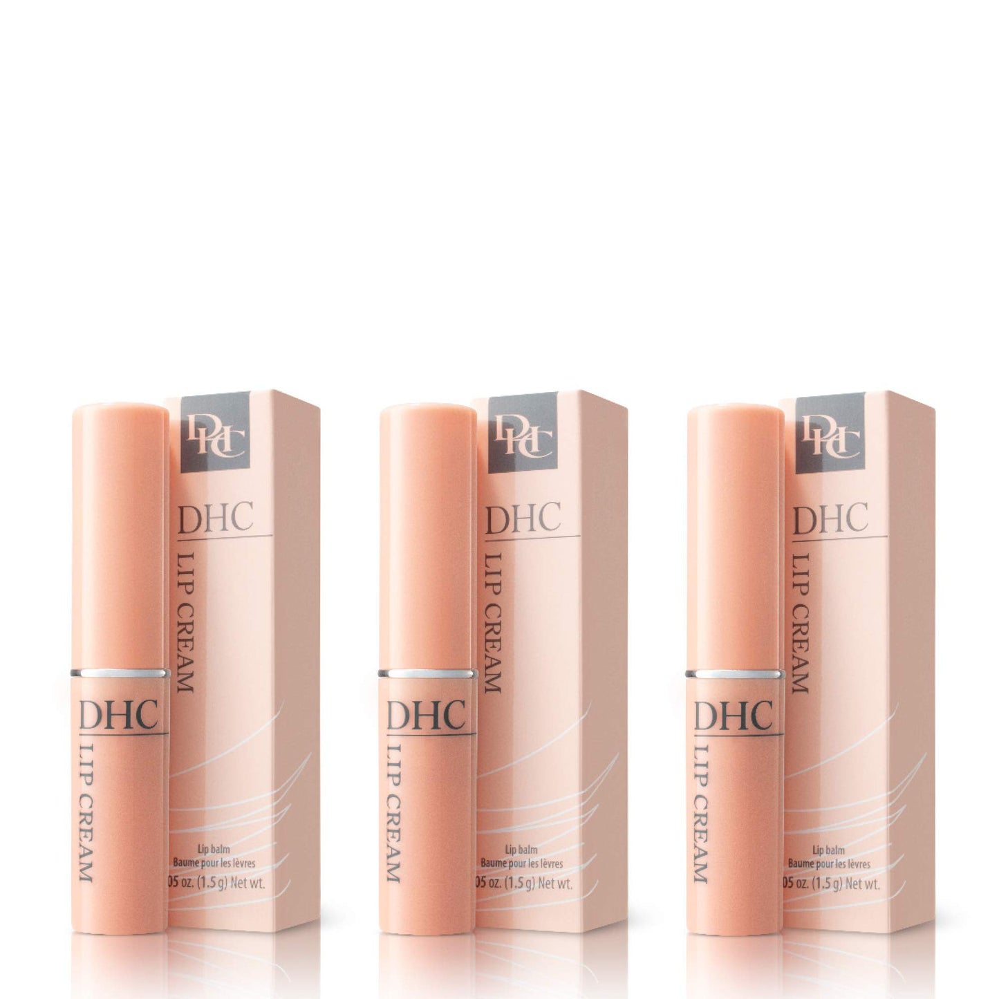 DHC Lip Cream 3 pack, Ultra-Moisturizing Lip Balm, Soothing, Hydrating, Dry, Chapped Lips, Protecting, Fragrance and Colorant Free, 0.05 oz. Net Wt.