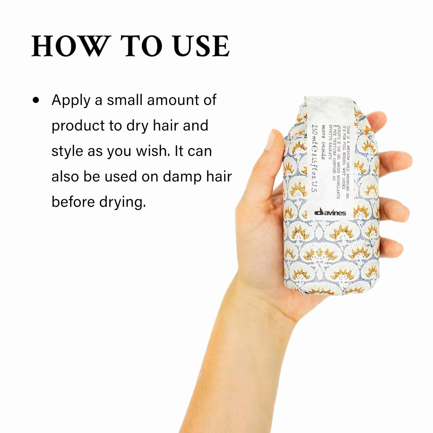 Davines This Is A Medium Hold Modeling Gel, Medium Hold Structure & Body - Adds Body & Elasticity to Defined Looks - No Flaking or Residue, 8.45 Fl Oz