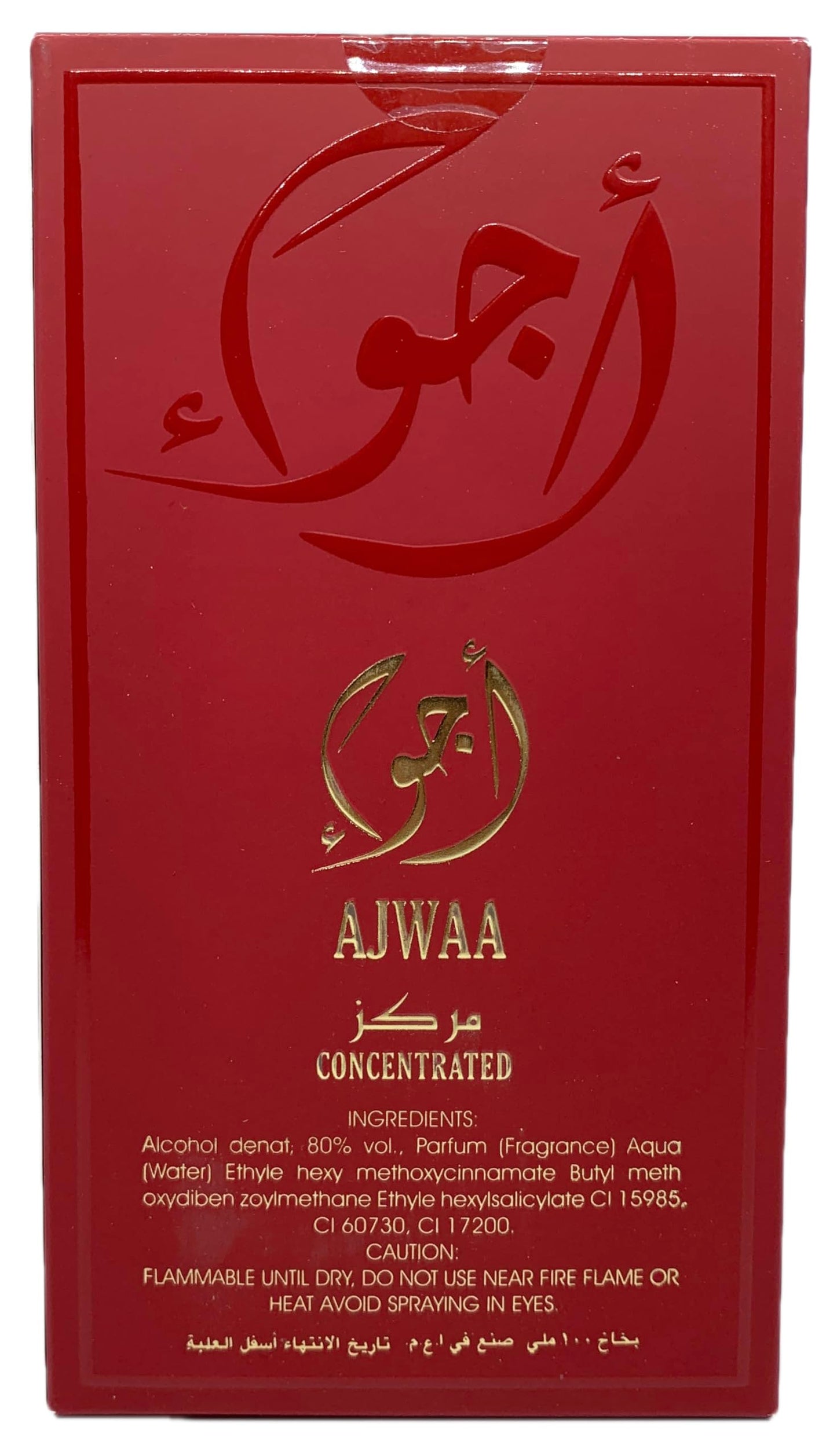 AJWAA Concentrated Red women's cologne 3.4 Fl. Oz. Eau de Parfum Spray