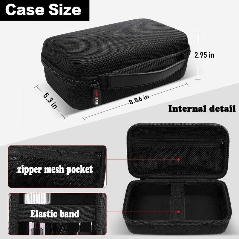 Comecase Hair Clipper Case for Hatteker, for Oneisall, for Andis Beard Trimmer Storage Organizer for Grooming Kit Accessories, Travel Carrying Case for Hair Cutting Kit Barber Tools (Box Only)