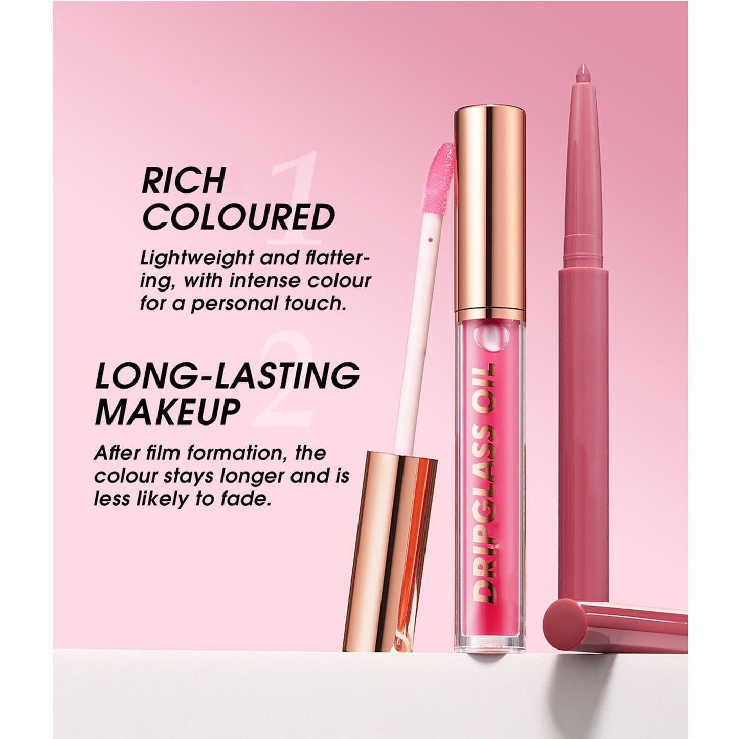 Hyesamyo Pink Lip Liner Waterproof Lip Kit With Lip Liner and Gloss Long Lasting Pluming Smudge proof Highly Pigmented Lip Liner Set with Lipgloss (09# Pink)