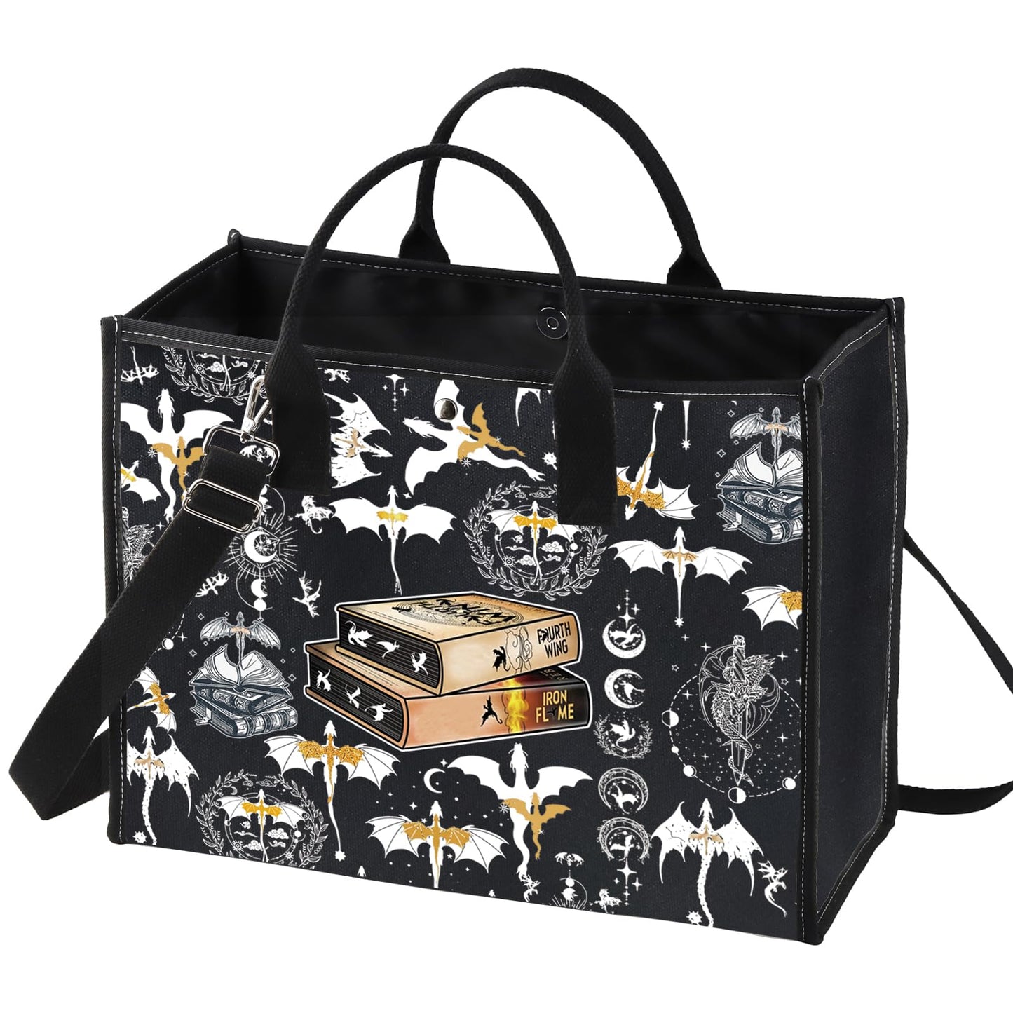 LEVLO Wing Dragon Cosmetic Bag Dragon Rider Inspired Gift Iron Flame Dragon Rider Zipper Pouch Bag Wing Bookish Merch (Wing Dragon LT)