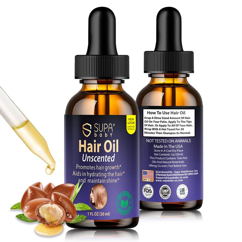 Hair Growth Oil – Safe Alternative to Minoxidil, Clinically Researched 9-Plant Blend for Hair Growth & Scalp Repair, 100% Natural, Non-Irritating & Suitable for Sensitive Scalps, For Men & Women