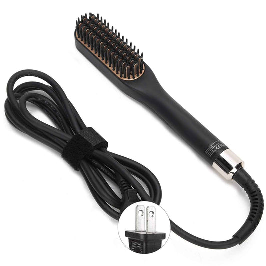 Multifunctional Beard Straightening Comb - Electric Hair Straightener for Styling and Grooming (US Plug)