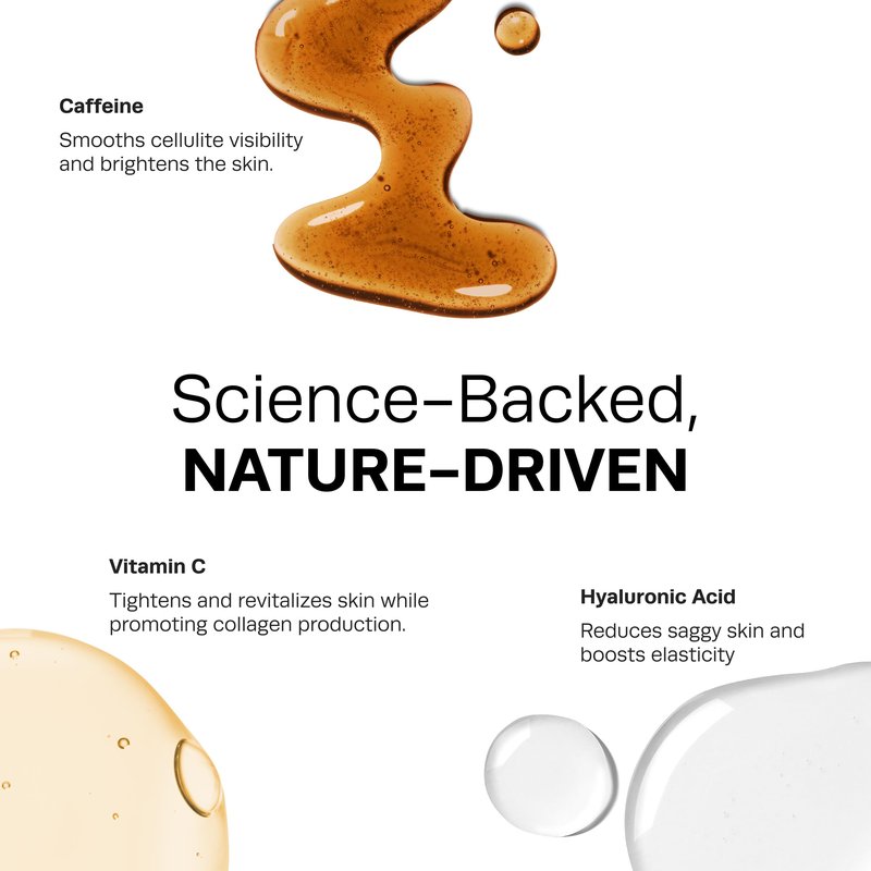 Hot Vita Sculpt Body Gel for Skin Firming & Smoothing – Lightweight Gel with Caffeine, Hyaluronic Acid & Vitamin C – Helps Improve Appearance of Skin Tone & Texture
