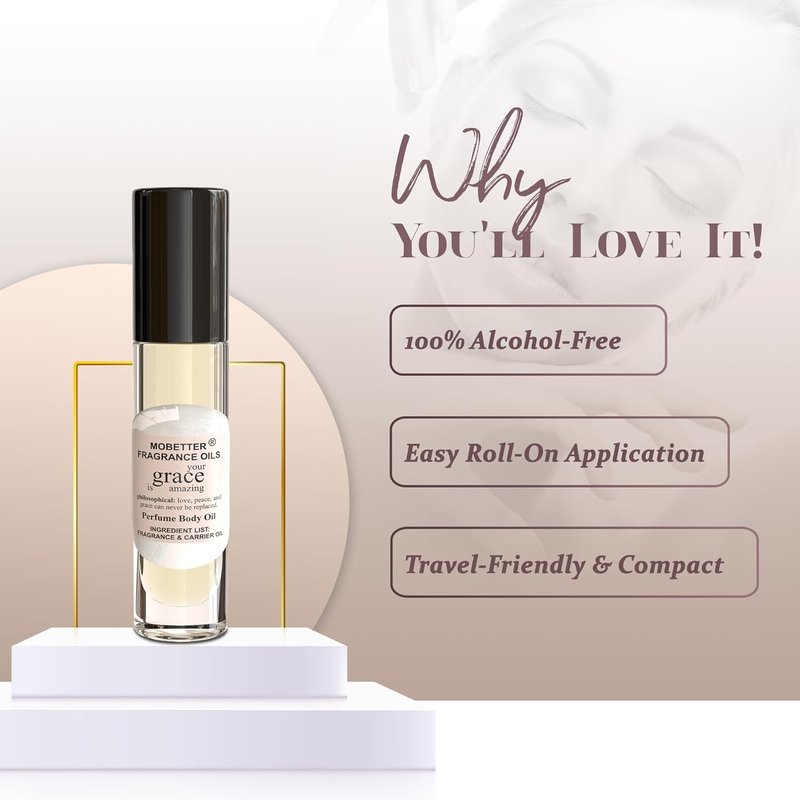 Your Grace is Amazing Women’s Perfume Body Oil - Long-Lasting Fragrance