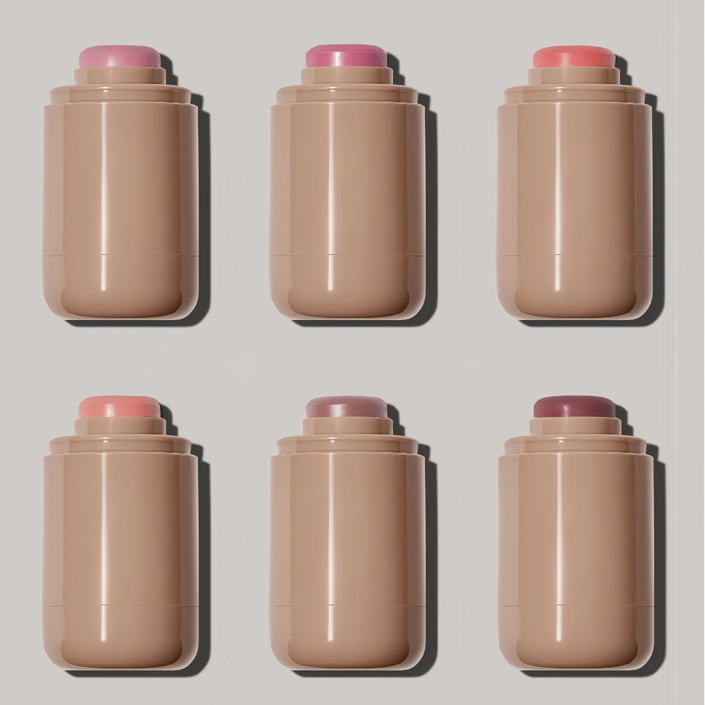 MAEPEOR Matte Blush Stick Creamy Natural Looking Finish Face Blush Long-Lasting Lightweight Buildable Blushes Stick for Cheeks (03 Bright Coral)