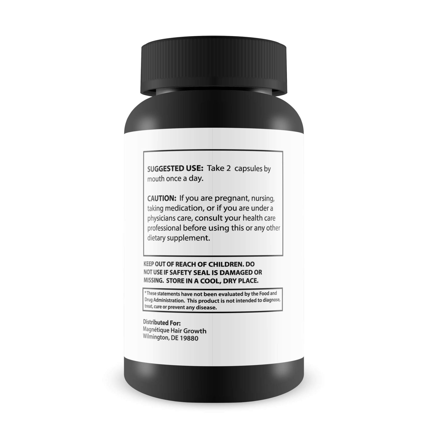 Magnetique Hair Growth -Promotes Stronger, Longer, Healthier Hair - GMO Free with Natural Ingredients