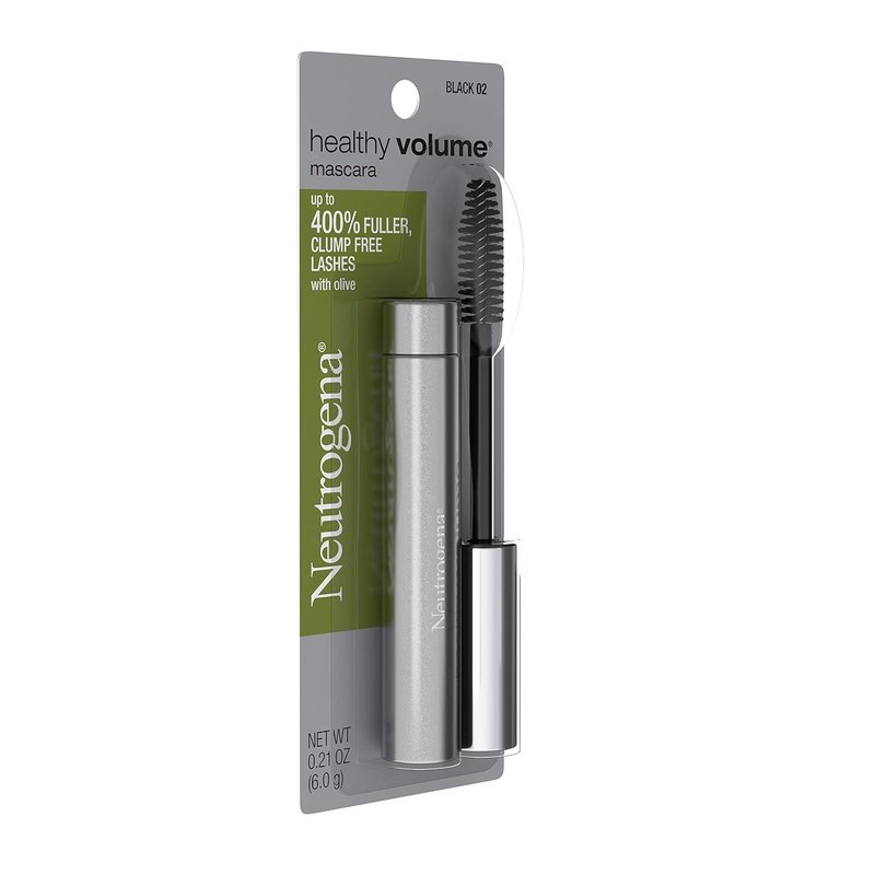 Neutrogena Healthy Volume Lash-Plumping Mascara - Volumizing & Conditioning Formula with Olive Oil | Black 02, 0.21 oz