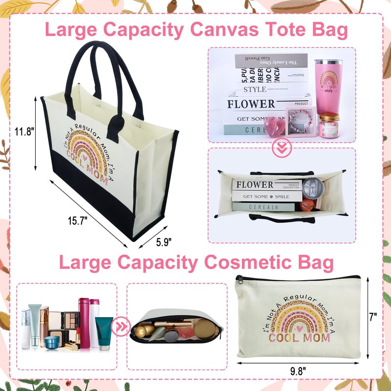 IANFEPH Best Mom Ever Gifts Mothers Day from Daughter Son Birthday Thank You Gift Basket for Mother in Law, Women, New Mom Valentines Gift Box for Wife from Husband with Canvas Tote Bag Tumbler Sock