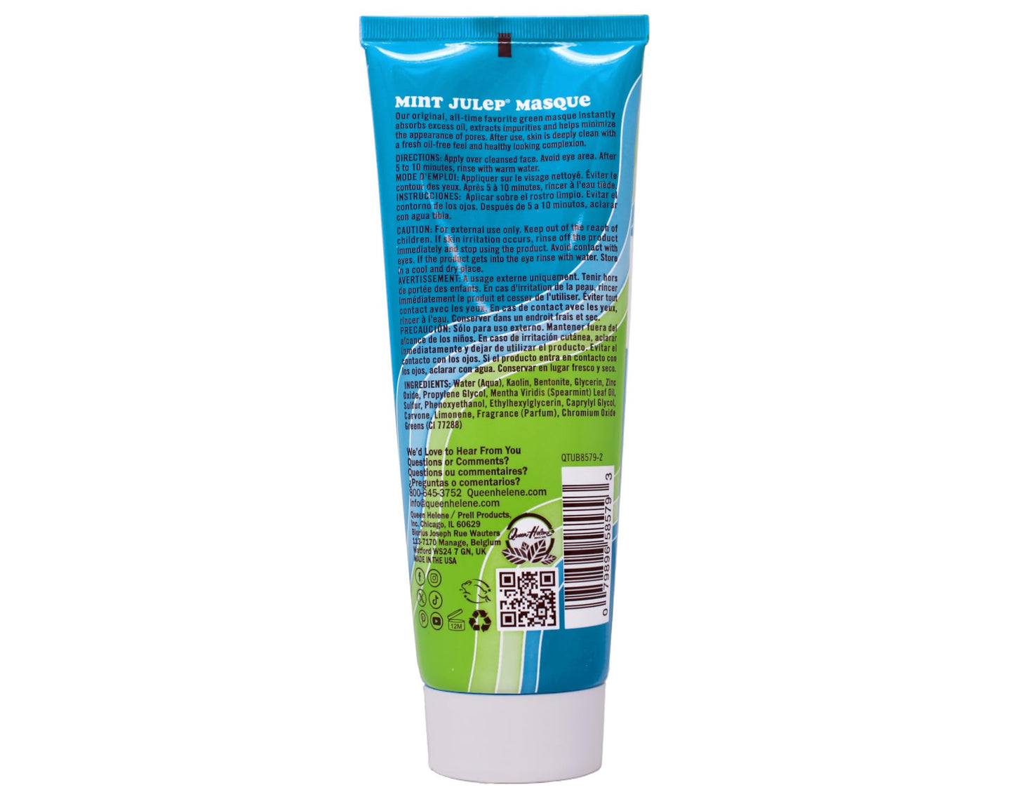 QUEEN HELENE Masque Mint Julep 8 oz (Pack of 3)