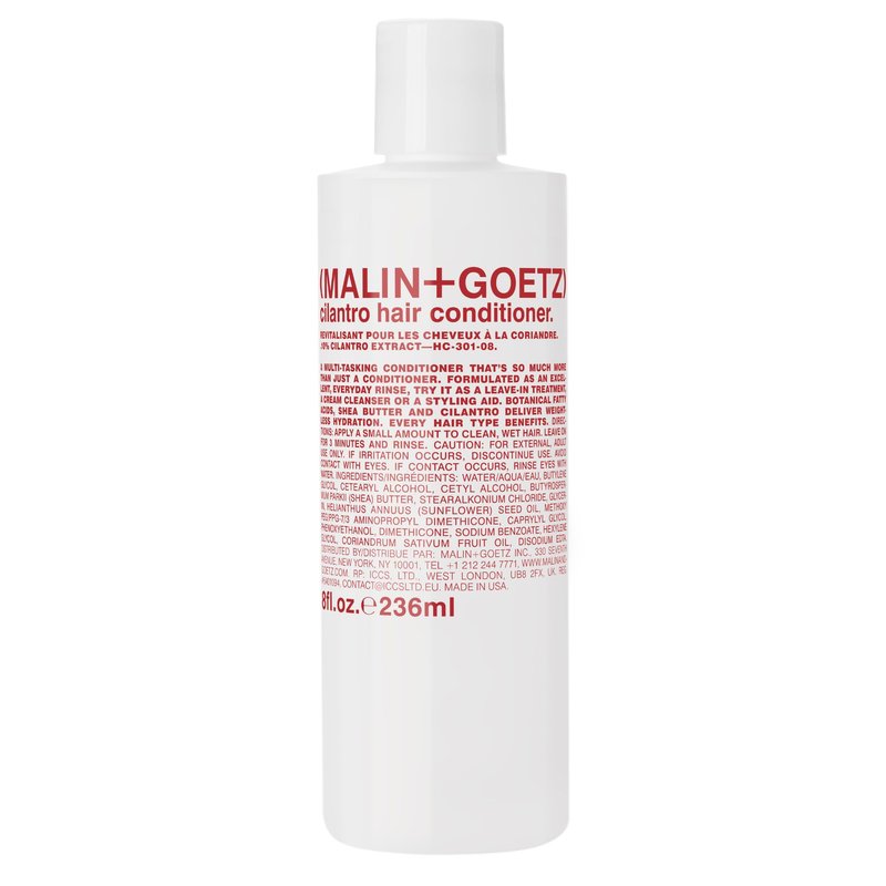 MALIN+GOETZ cilantro conditioner ‚Äîresidue-free, lightweight scalp treatment. conditions, detangles, balances pH, intensely hydrates. tames frizz for all hair types. vegan & cruelty-free, 8 Fl oz
