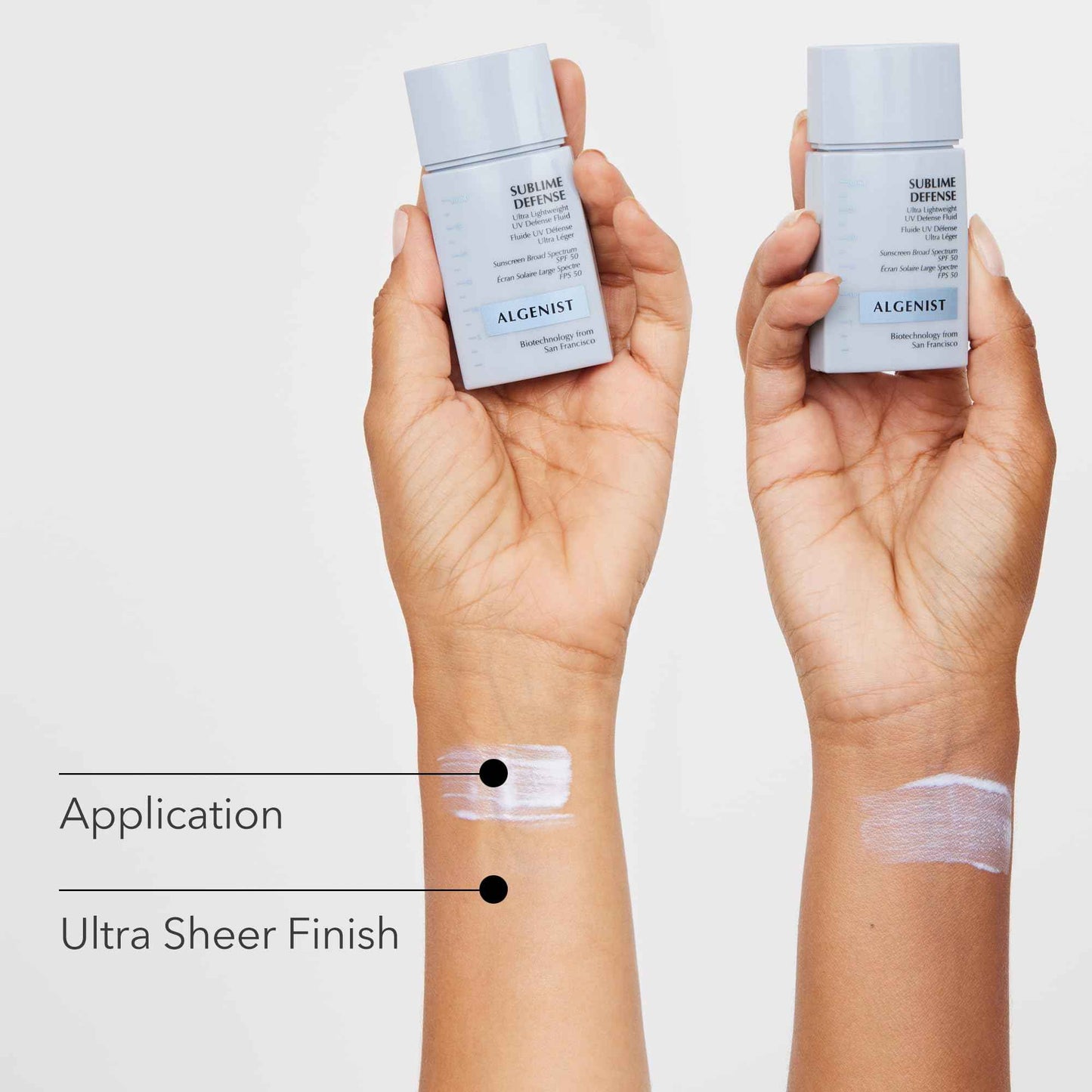 Algenist Sublime Defense Ultra Lightweight UV Defense Fluid SPF50 - Sheer, Oil-Free Face Sunscreen with Vitamin E, Echinacea & Green Tea - Non-Comedogenic & Hypoallergenic Skincare (1 oz)