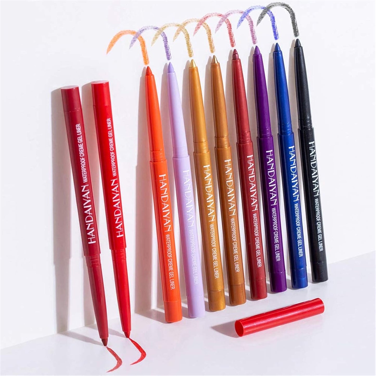 20 PCS Waterproof Colored Eyeliner Pencil Set - Long-Lasting Matte Shades | Multi-Functional Makeup Gift for Women