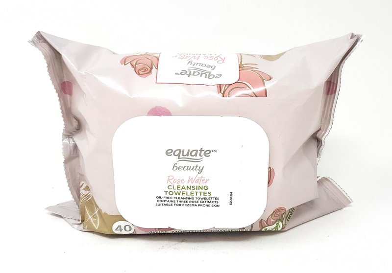 Rose Water Cleansing Towelettes, 40 Count (Pack of 2)