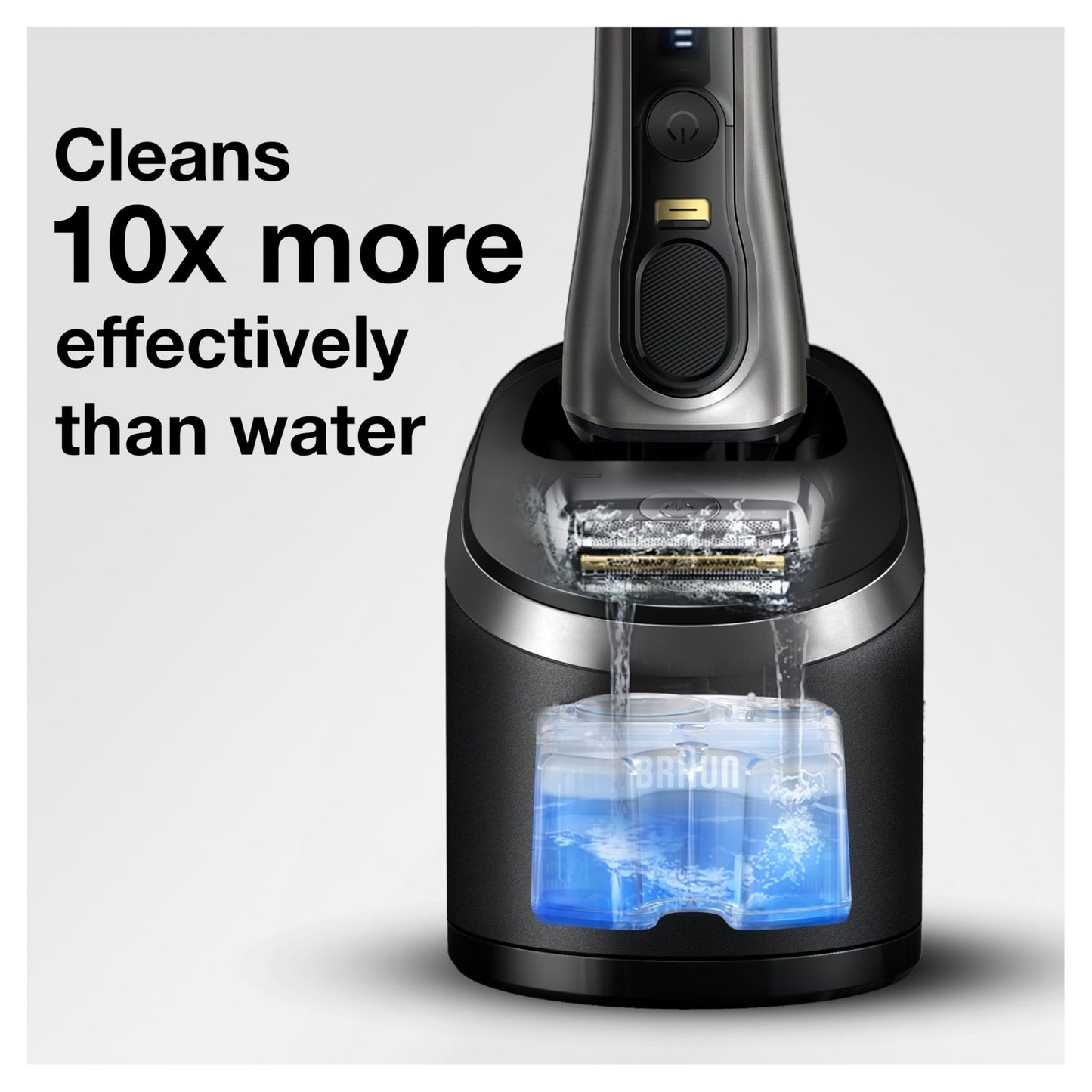 Braun Clean & Renew Refill Cartridges CCR, Replacement Shaver Cleaner Liquid Solution for Clean&Charge System, Pack of 3