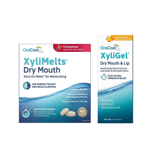 Oracoat Dry Mouth Relief Bundle Xyligel and Cinnamon 40 Count