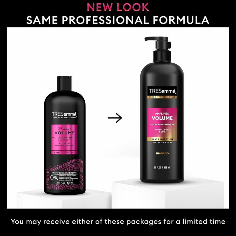 TRESemmé Amplified Volume Shampoo for Fine Hair - 24 Hour Hold | 28 Fl Oz