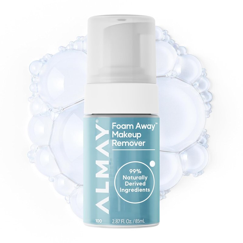 Almay Makeup Remover Foam - Gentle Hypoallergenic Face Cleanser | 2.87 fl oz, Vegan & Cruelty-Free