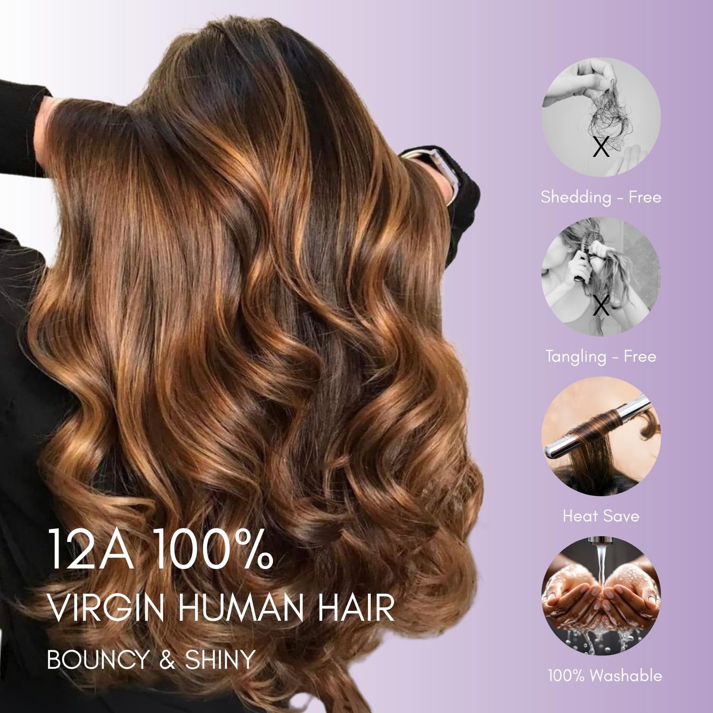 AUROO Highlight Body Wave Closure Honey Blonde Ombre 4x4 Closure Human Hair 16 Inch, Transparent Lace Closure Frontal Pre Plucked with Baby Hair Brazilian 12A Unprocessed Virgin Remy 4/27 Wavy Closure
