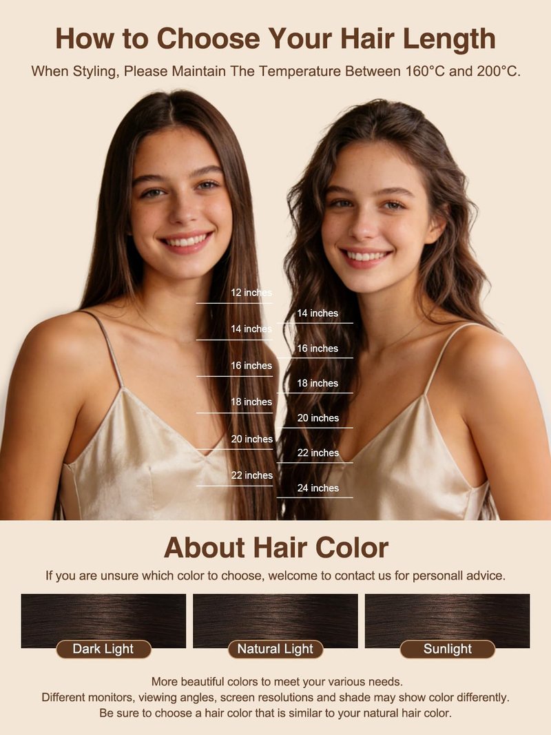Tape In Human Hair Extensions - 16 Inch Silky Straight Remy Hair - 20 Pieces, #2 Dark Brown