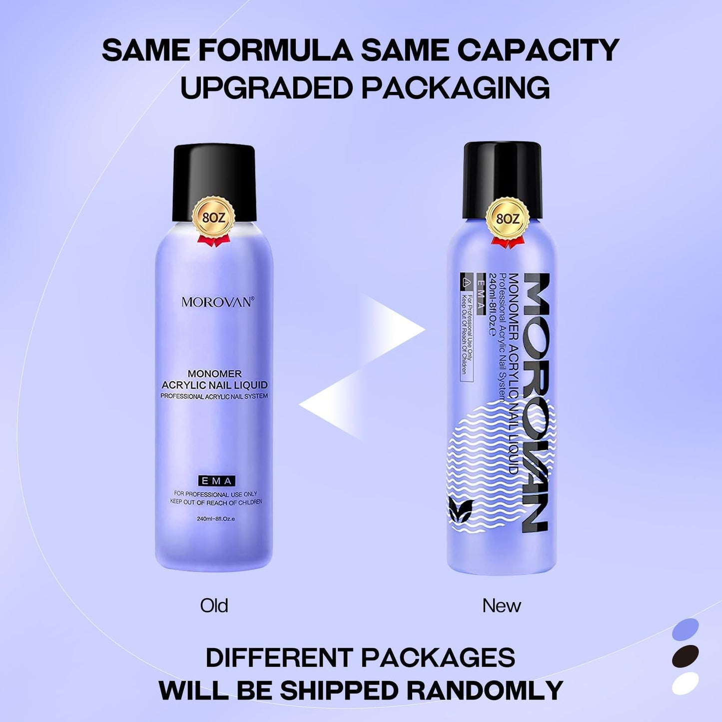 Morovan Monomer Acrylic Nail Liquid 8oz for Acrylic Powder - Professional Monomer Acrylic Nail Liquid For Acrylic Nail Extension Non-Yellowing MMA-Free