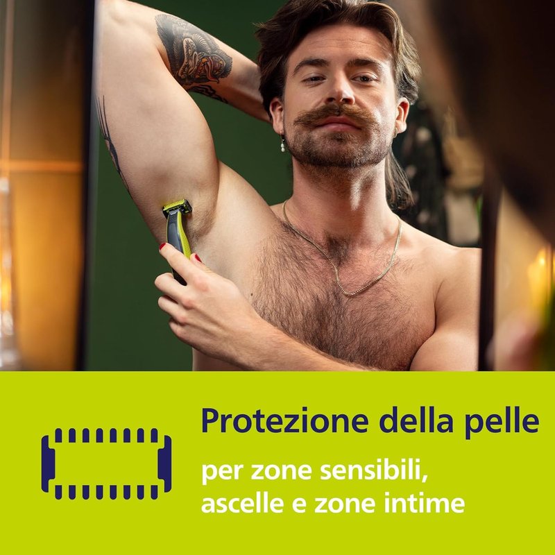 Philips OneBlade QP620/50 - Versatile Electric Shaver for All Hair Types | Rechargeable & Waterproof