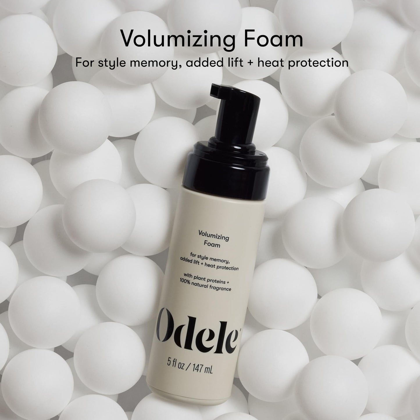Odele Volumizing Foam Hair Styler for Lift & Heat Protection, 5 fl oz