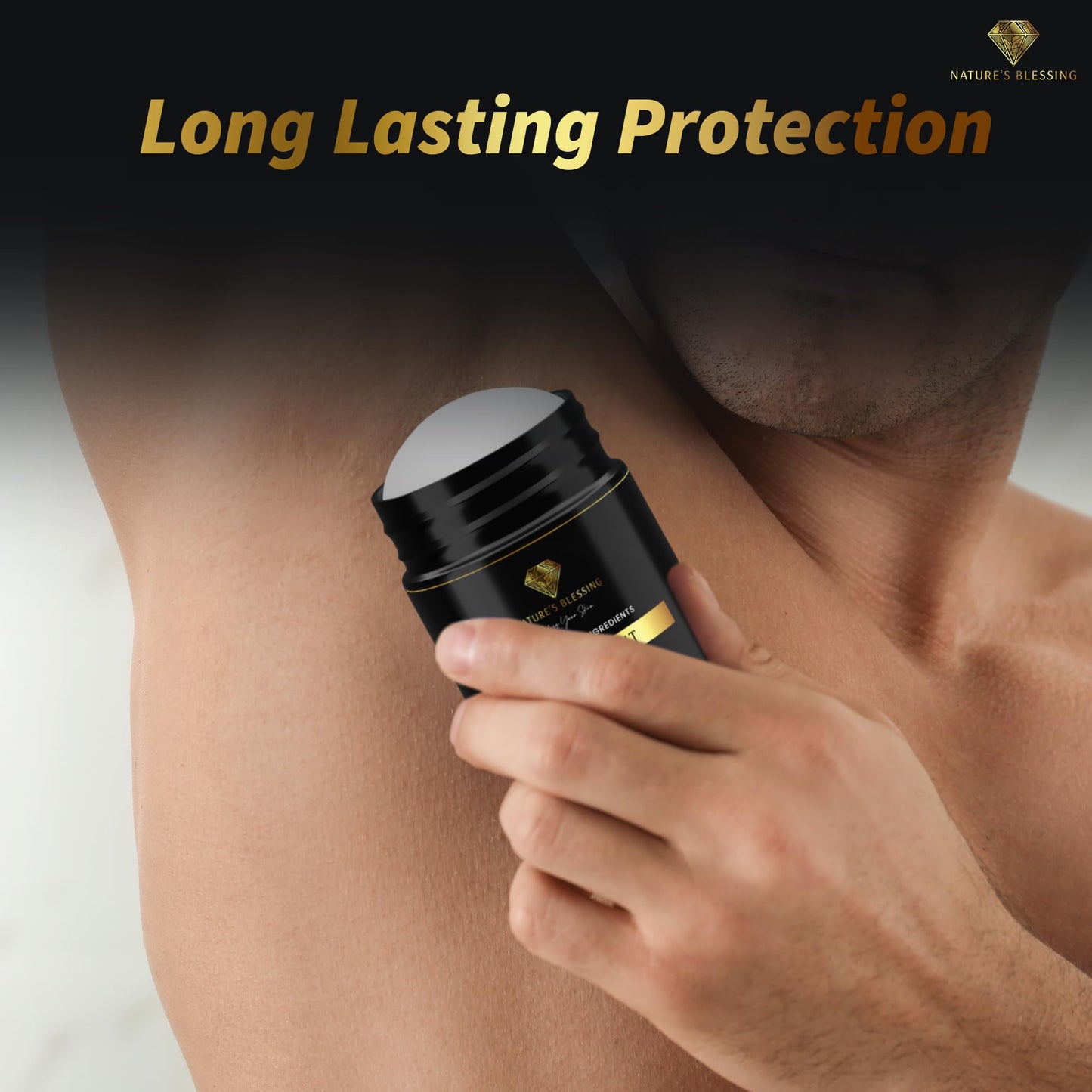 100% Natural Deodorant - Baking Soda & Aluminum Free - Gentle for Sensitive Skin - Long Lasting Protection (Vanilla Lavender)