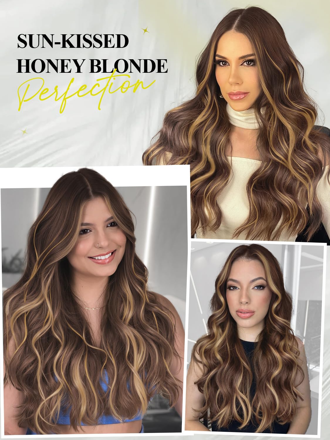 Human Hair Extensions Invisible PU Tape in Hair Extension T4/27 Highlight Honey Blonde Remy Human Hair Extensions with Beads Glueless Hair Extension for Women (30g 4Pcs,12 Inch)