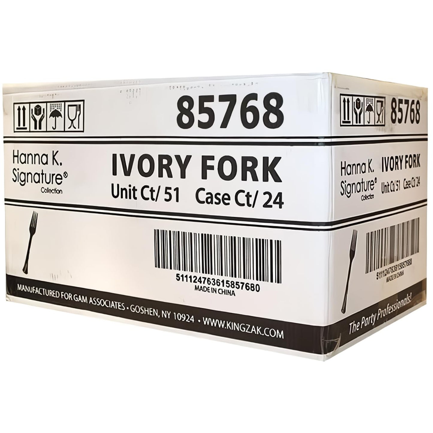 Premium Heavyweight Ivory Plastic Fork (Packs of 51), Durable & Stylish Design, Ideal For Any Occasion