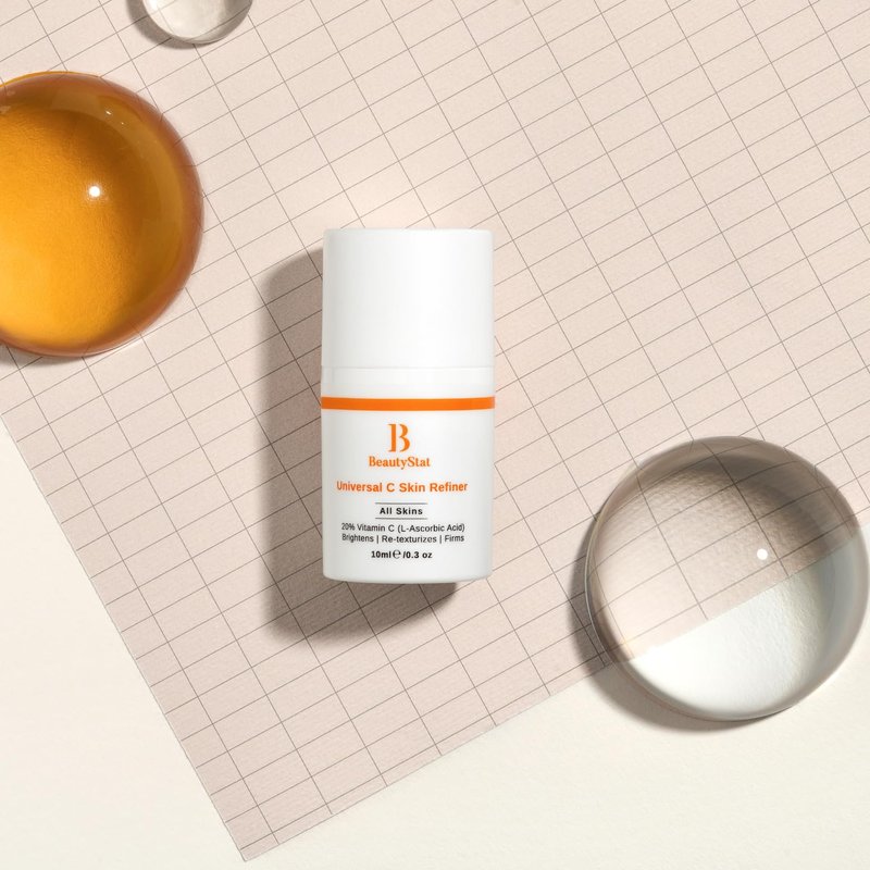 BeautyStat Universal C Serum – 20% Pure Vitamin C with Collagen-Boosting Peptides and Hyaluronic Acid to Brighten, Firm, and Strengthen Skin (15ml)