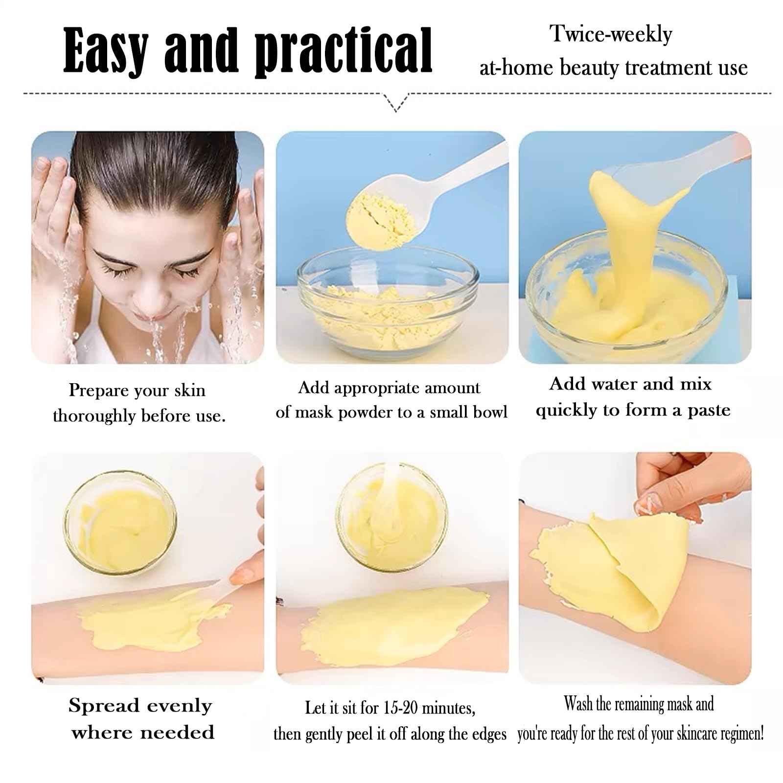 Marfort Jelly Mask for Facials Peel-Off Powder Hydrojelly Mask Peel Off Face Masks SkinCare Combination with Professional Skincare Spa Moisturizing & Hydrating 23 Fl Oz (Chamomile Petals)