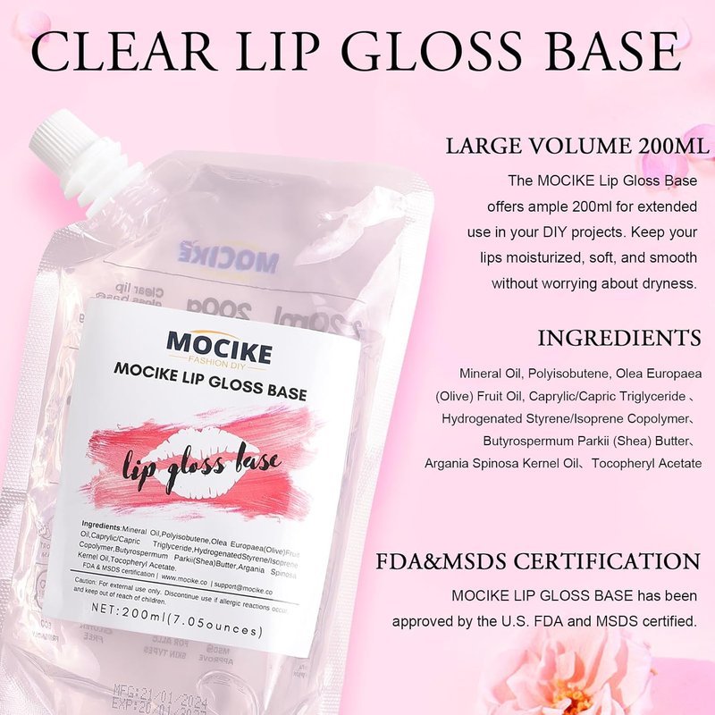 DIY Lip Gloss Making Kit - 37 PCS Craft Set for Adults | Create Your Own Custom Lip Gloss