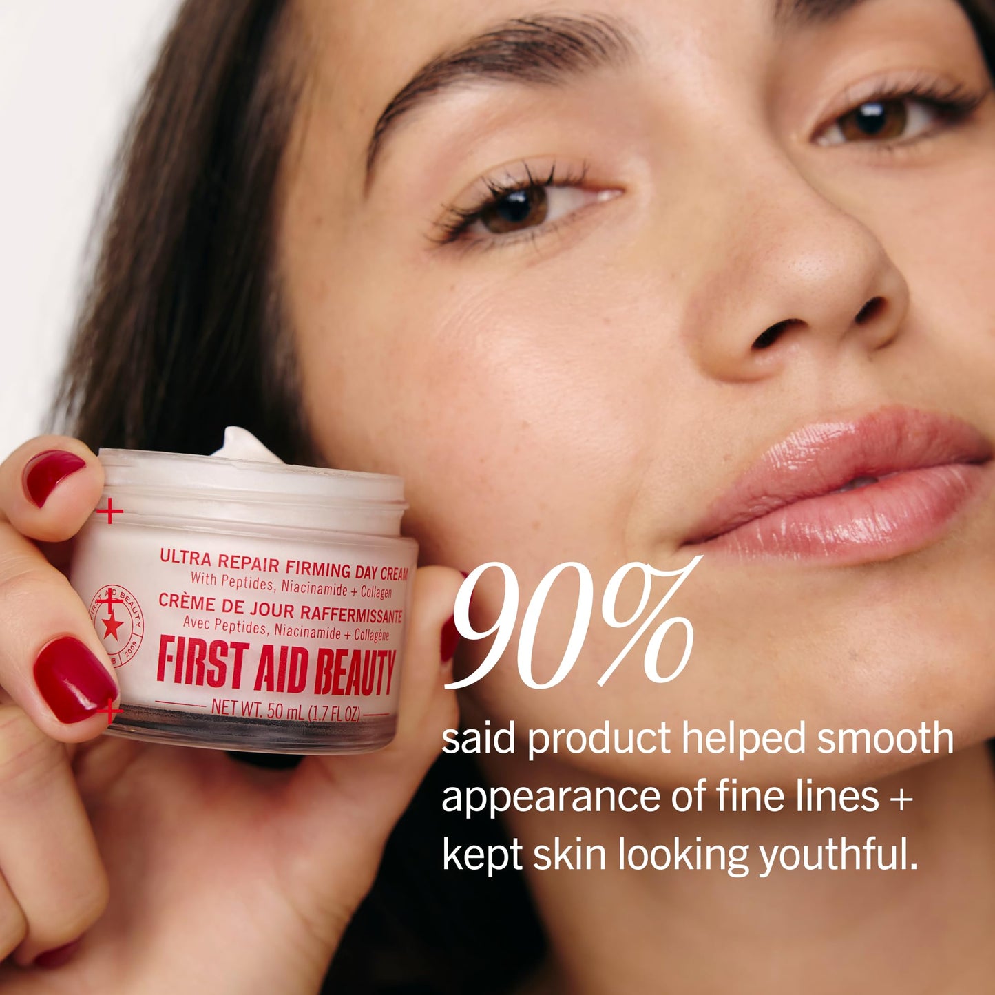 First Aid Beauty - Ultra Repair Hydra-Firm Night Cream, Hydrating Night Repair Skin Cream, Visibly Combat Signs of Aging, Deeply Rich & Buttery Texture, Alcohol Free, Sensitive Skin Safe, 1.7 oz