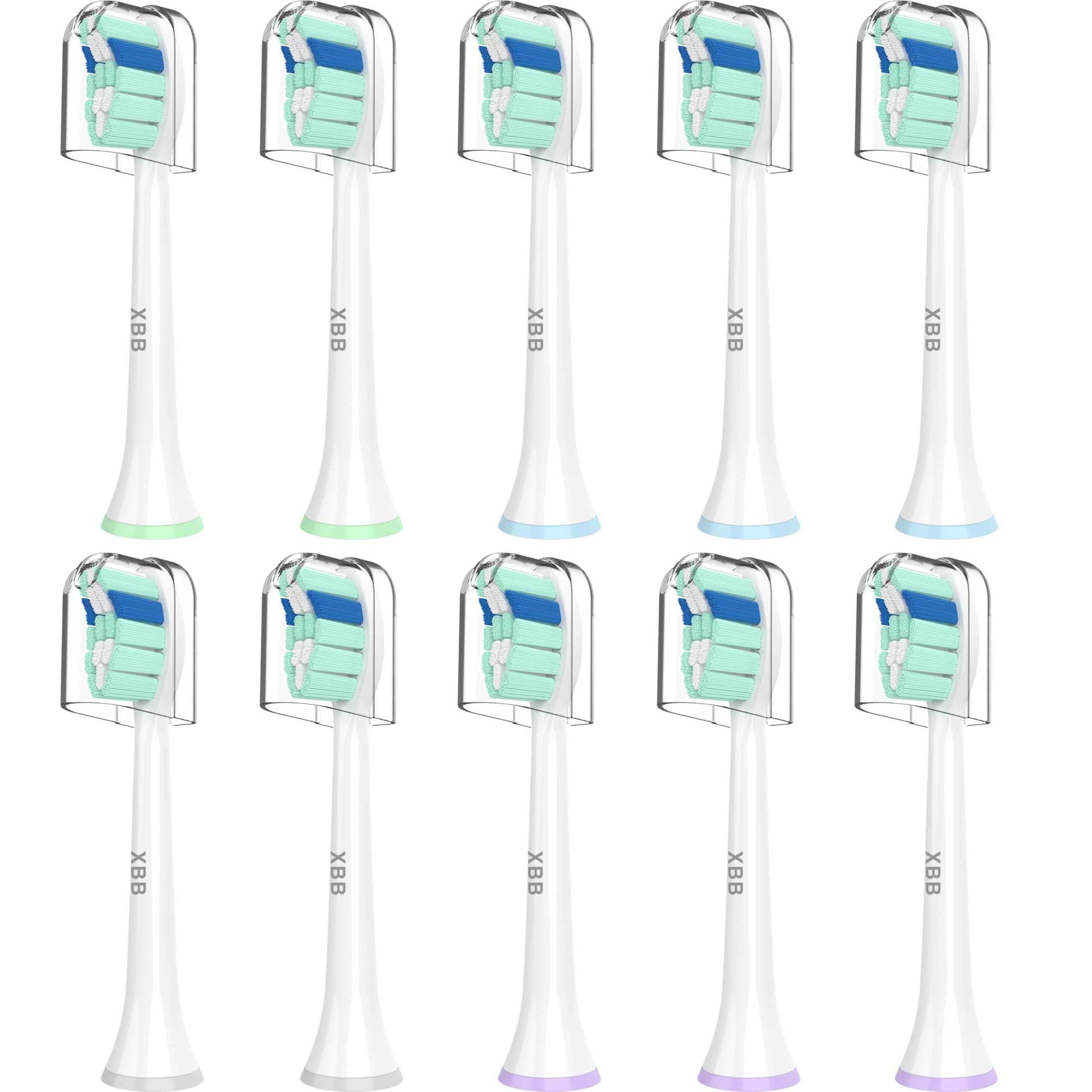 Replacement Toothbrush Heads for Philips Sonicare Replacement Heads,Electric Replacement Brush Head Compatible with Phillips Sonicare Toothbrush C2,C1,4100,for Philips Sonic Care Brush,10 Pcs.