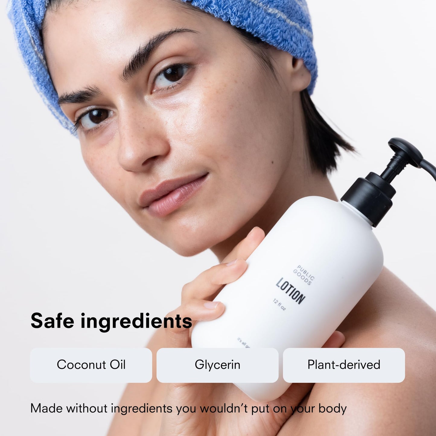 Public Goods Body & Hand Lotion for Women & Men | Natural Moisturizing Daily Lotion for Dry & Itchy Skin | Paraben & Sulfate Free | Made with Organic Essential Oils | Made in Canada | 34 Fl Oz Refill